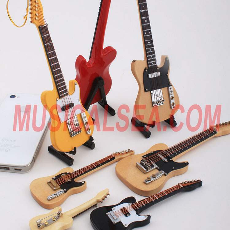 mini guitar xmas tree ornament